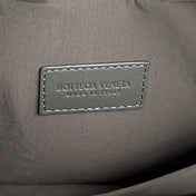 INTRECCIATO CLUTCH 26 IN CORDUROY GRAY CALFSKIN