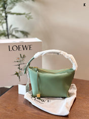 LOE LUNA HOBO 20 BAG IN GREEN MINT CALFSKIN