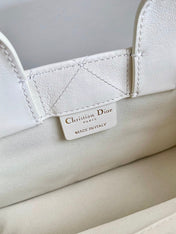 MINI BOOK TOTE 21 WHITE MACCROCANNAGE CALFSKIN