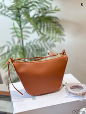 LOE LUNA HOBO 27 BAG IN WARM DESSERT CALFSKIN