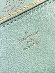CARMEL 40 IN SKY BLUE MONOGRAM PERFORATED CALFSKIN