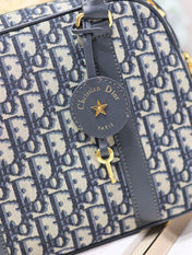 MEDIUM 31 D-VIBE BOWLING BAG IN BLUE MONOGRAM OBLIQUE JACQUARD
