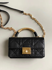 MINI ANGE 20 BAG IN BLACK CALFSKIN