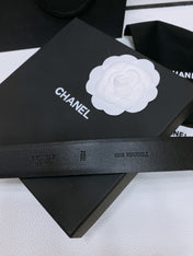 CHANEL 26S BELT 30 MM IN BLACK CALFSKIN 670908