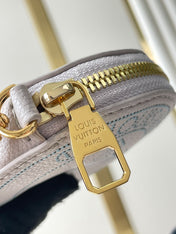 BELLA 22 IN BLUME PERFORATED CALFSKIN GOLD HARDWARE