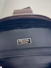 CHEST BAG 20 IN CHOCOLATE SAFFIANO LEATHER