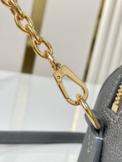 SPEEDY BANDOULIÈRE 20 IN GUN METAL MONOGRAM EMPREINTE GOLD HARDWARE