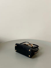 AVENTURE NAPPA MINI BAG 21 IN BLACK CALFSKIN GOLD HARDWARE