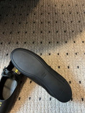 MIUMIU 26S BALLERINAS IN BLACK RUCHES NAPPA CALFSKIN