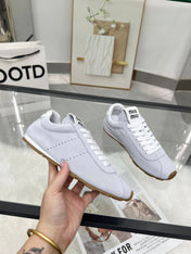 MIUMIU 26S SNEAKERS IN BLUE GRAY SUEDE