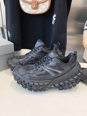 CHUNKY SNEAKERS IN BLACK POLYURETHANE, POLYESTER AND NYLON