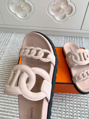 HM 26S EXTRA SANDAL IN LIGHT PINK CALFSKIN AND SUEDE
