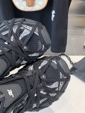3XL EXTREME LACE SNEAKER BLACK MIX WHITE