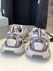 3XL EXTREME LACE SNEAKER BROWN MIX DUST WHITE AND SILVER