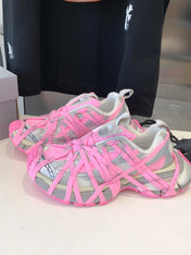 3XL EXTREME LACE SNEAKER SILVER AND PINK