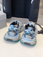 3XL EXTREME LACE SNEAKER GRAY AND LIGHT BLUE