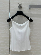 CC Hollow Camisole White cotton