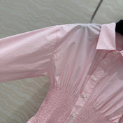 PRADA PREMIUM SHIRT DRESS WITH WAISTED DESIGN 276303