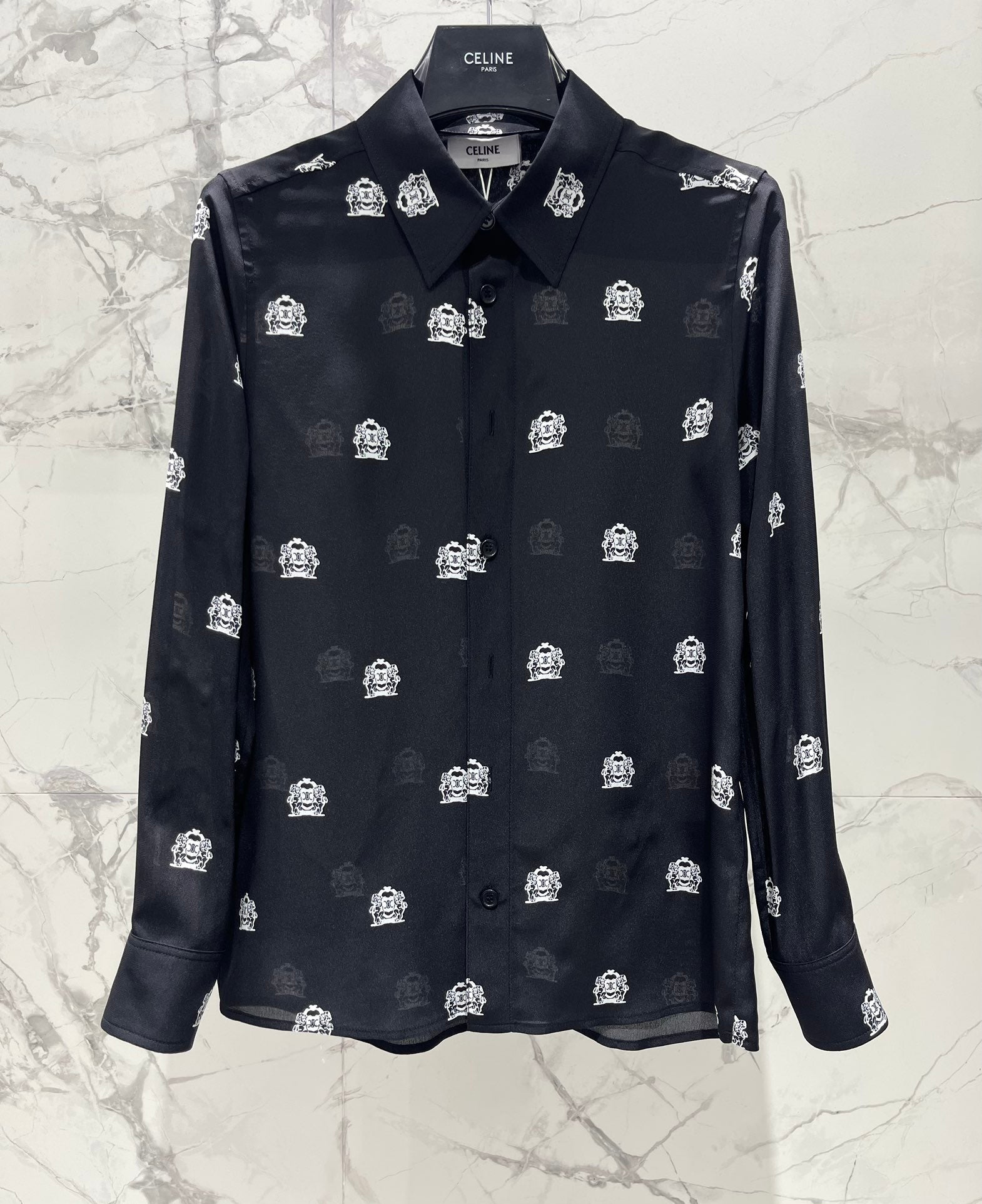CELINE 26S SILK SHIRT 654