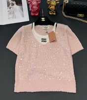 Miu 25 V- Neck Shirt Wool 232747