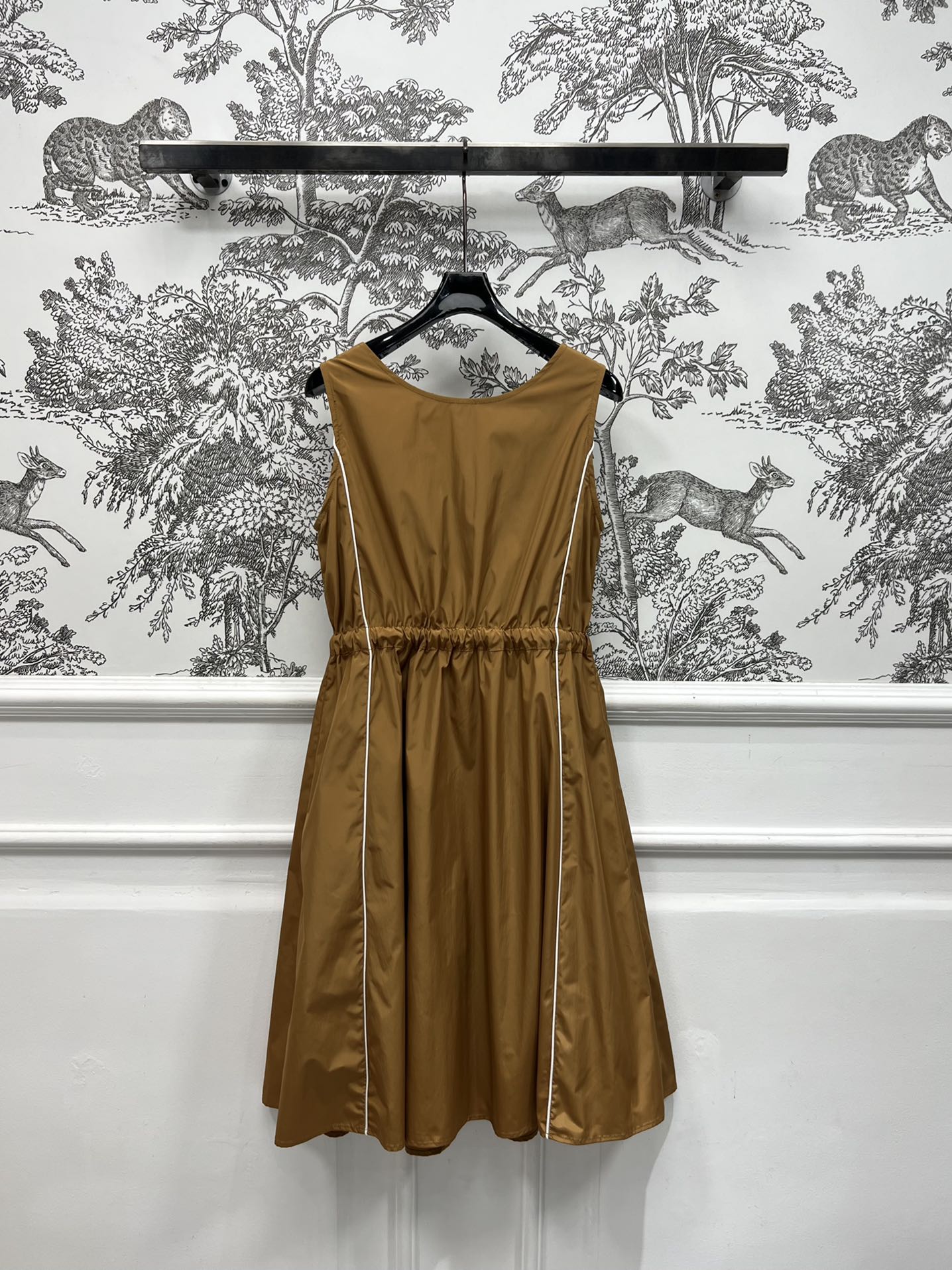 MIU 25S VEST DRESS GREY IN NYLON 263148