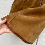 MIUMIU ULTRA MINI SUEDE SKIRT 264784