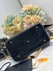 DIOR 26S TOUJOURS BAG 28 IN BLACK CALFSKIN