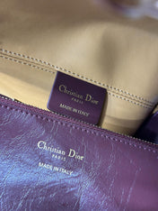 DIOR 26S TOUJOURS BAG 28 IN  DARK RED CALFSKIN