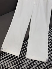 DIOR WHITE STRAIGHT-LEG JEANS