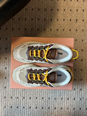 MIUMIU 26S SNEAKERS IN IVY GREEN TECHNICAL FABRIC