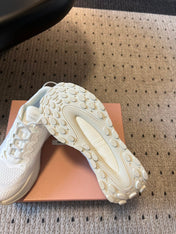 MIUMIU 26S SNEAKERS IN WHITE TECHNICAL FABRIC