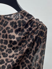 YSL 25S LEOPARD PRINT DRESS STYLE 44