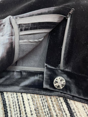 CHANEL 25S STRAIGHT-LEG VELVET PANTS 445