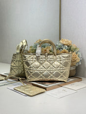 DIOR 26S TOUJOURS BAG 28 IN GOLD CALFSKIN