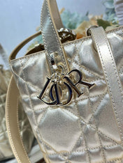 DIOR 26S TOUJOURS BAG 18 IN GOLD CALFSKIN