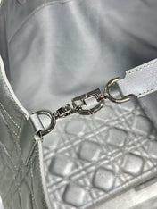 DIOR 26S TOUJOURS BAG 37 IN SILVER CALFSKIN