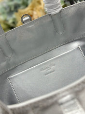 DIOR 26S TOUJOURS BAG 23 IN SILVER CALFSKIN