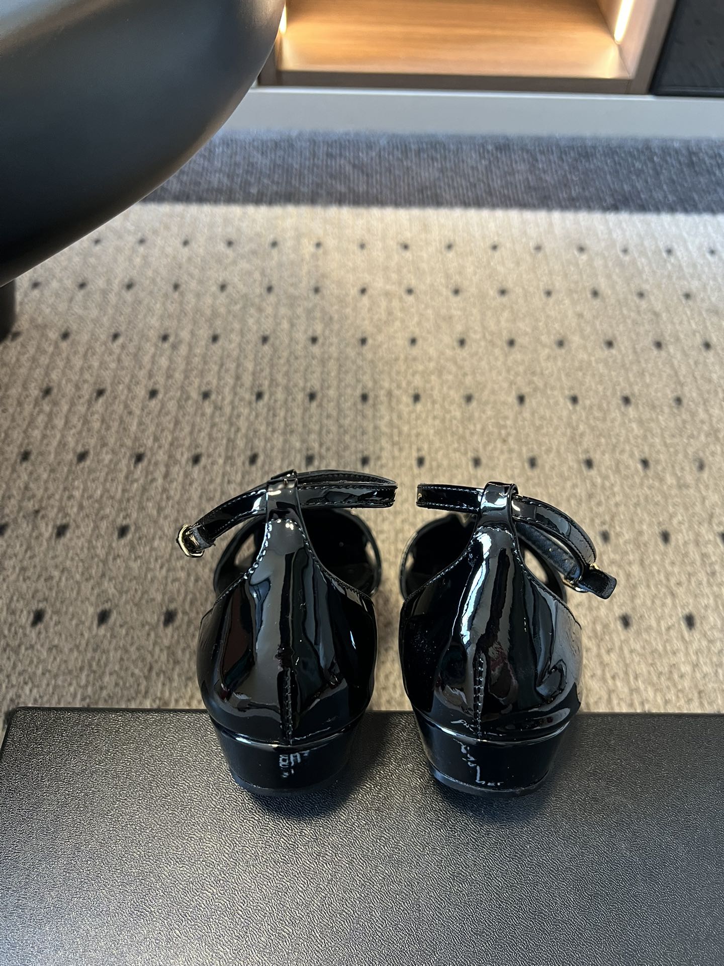 CHLOE 26S HIGH HEELS 20 MM IN BLACK PATENT CALFSKIN