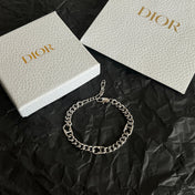CD 26S LOGO LINK CHAIN BRACELET IN SILVER METAL 633147