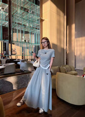 PRADA 26S TOP AND SKIRT SET STYLE 833