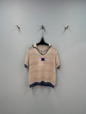CHANEL 26S SHORT-SLEEVE KNIT TOP 1462