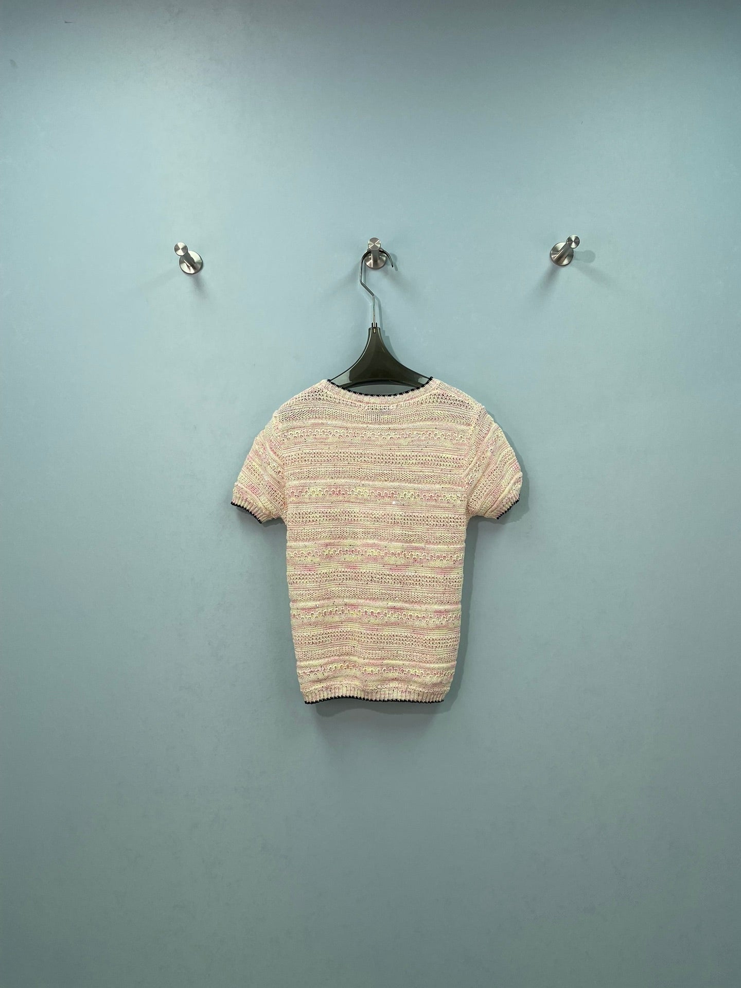 CHANEL 26S SHORT SLEEVE KNIT TOP 1533