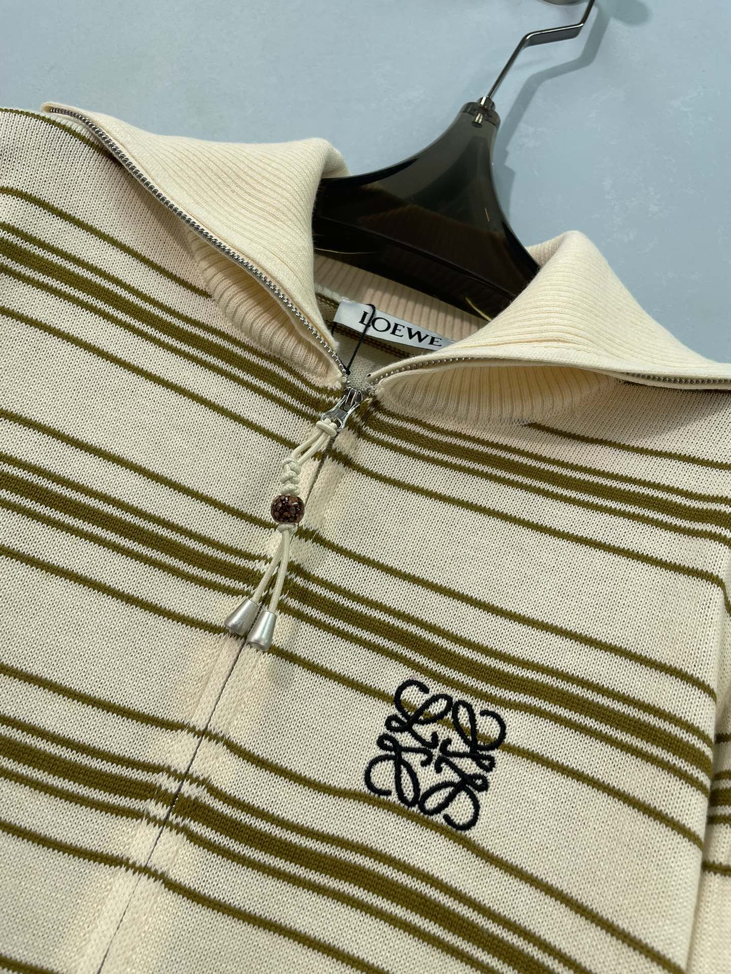 LOEWE 26S ZIP-UP KNIT CARDIGAN 721