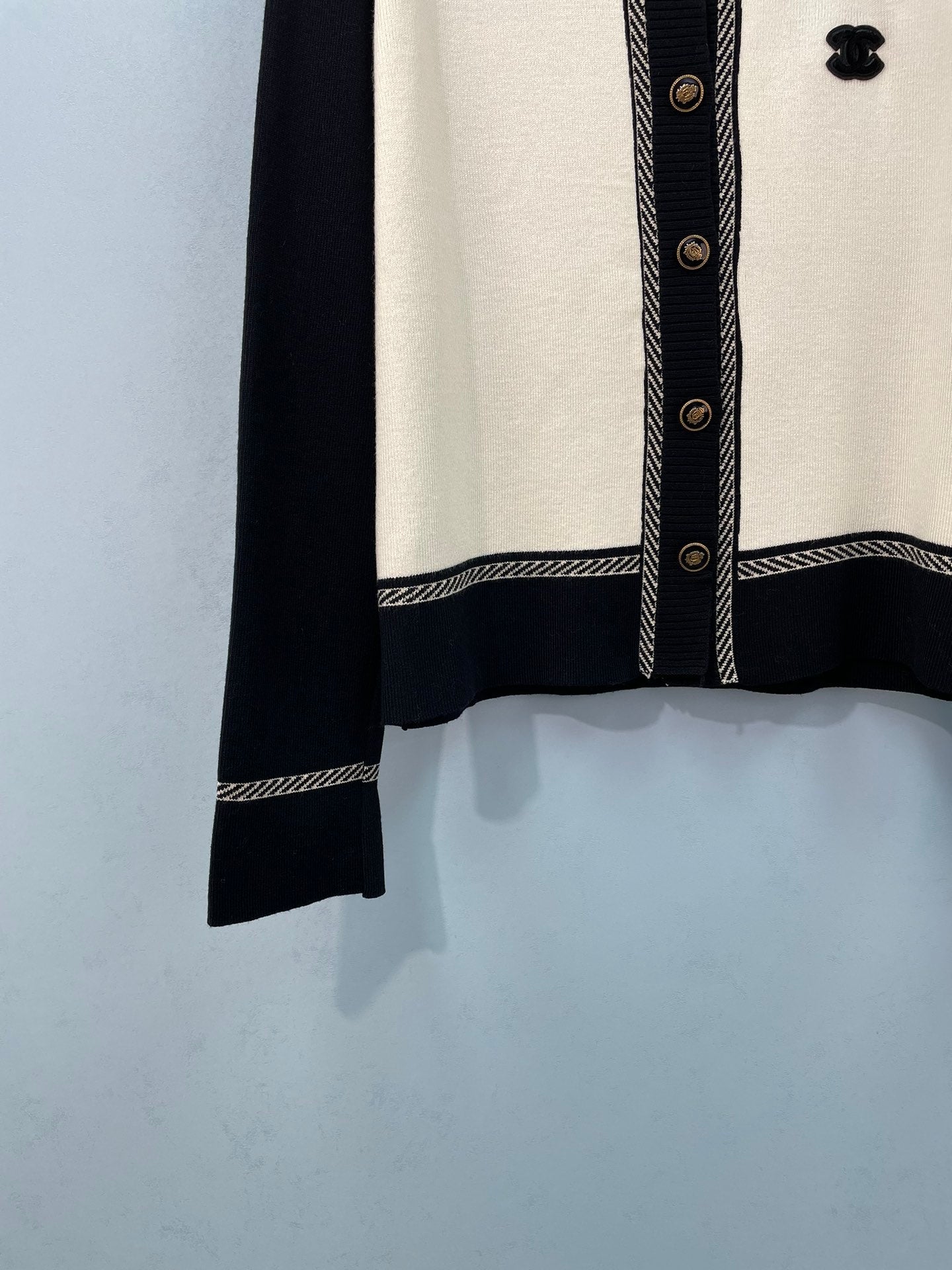 CHANEL 26S COLLAR KNIT CARDIGAN 1654