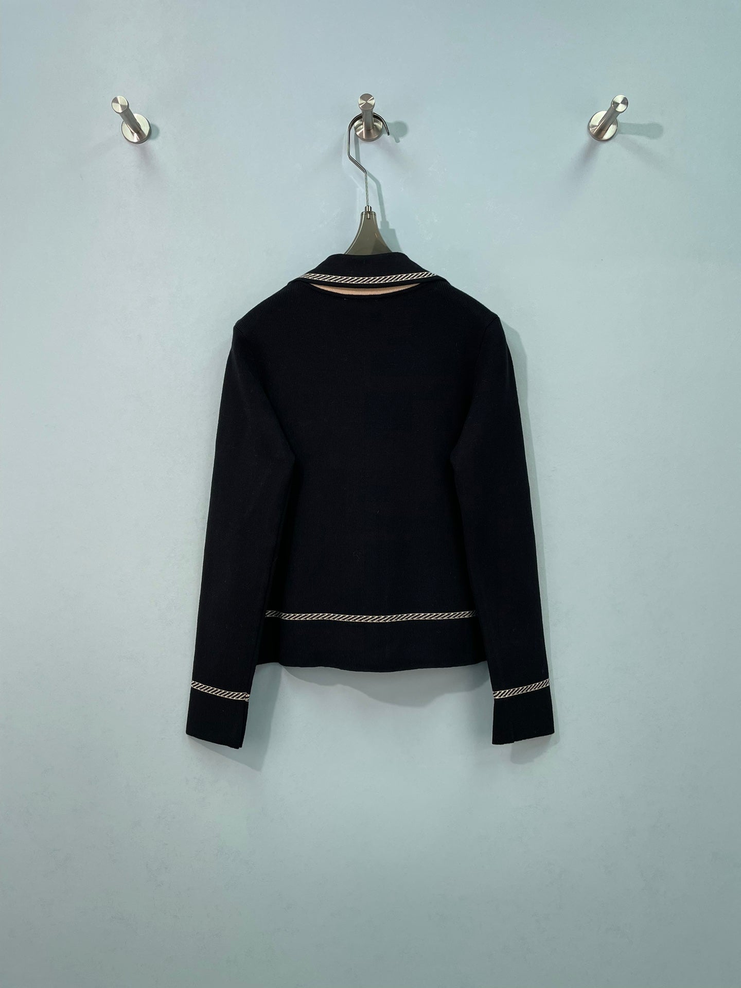 CHANEL 26S COLLAR KNIT CARDIGAN 1654