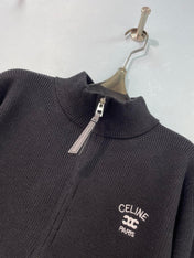 CELINE 26S ZIP-UP KNIT CARDIGAN 662