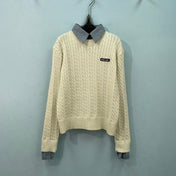 MIUMIU 26S CABLE-KNIT SWEATER 1539