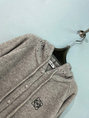 LOEWE 26S HOODED KNIT CARDIGAN 706