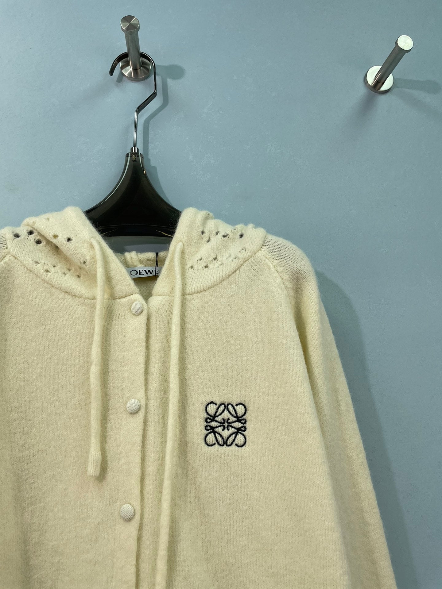 LOEWE 26S HOODED KNIT CARDIGAN 705