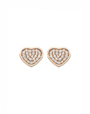 HAPPY HEART EARRINGS PINK GOLD DIAMOND